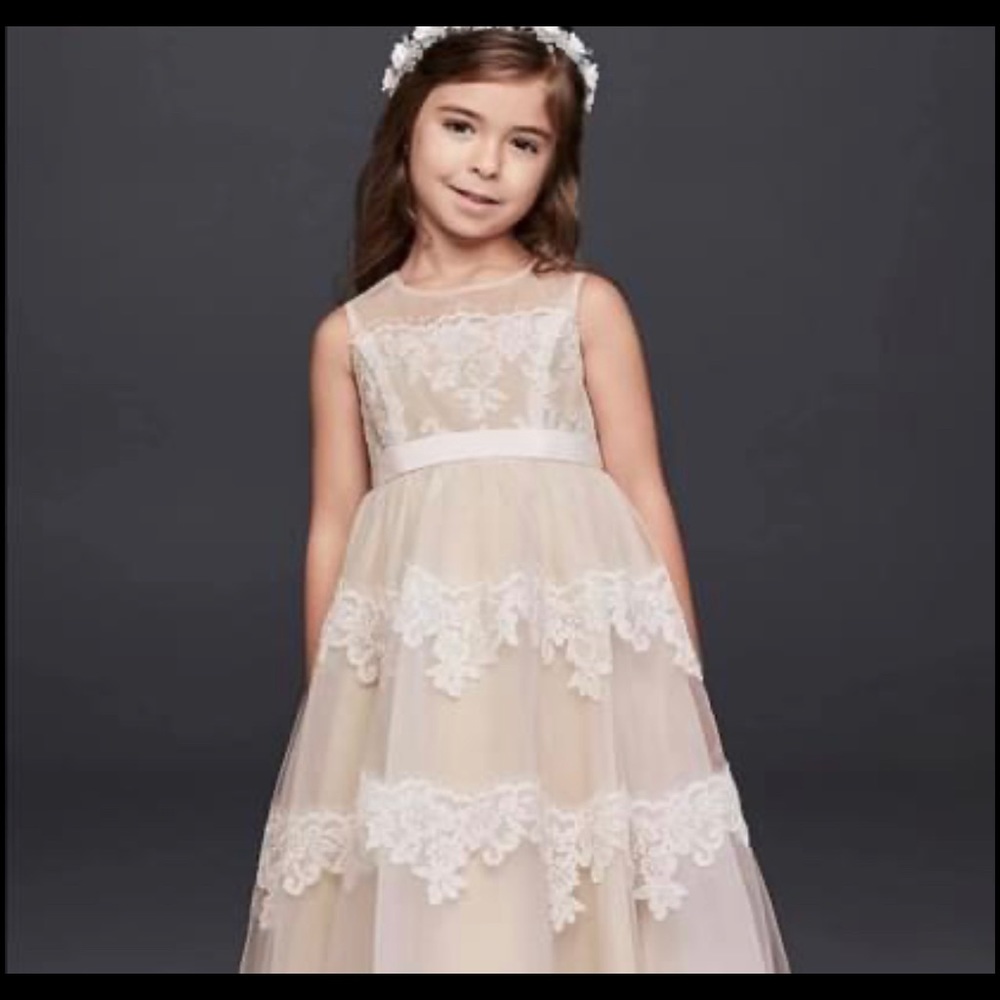 David’s bridal flower girl dress